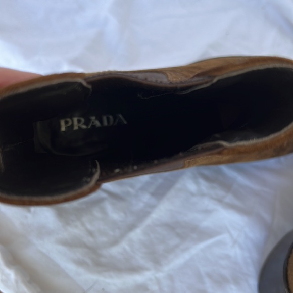 Prada Chelsea boot, brown suede, size 39 - Picture 3 of 5